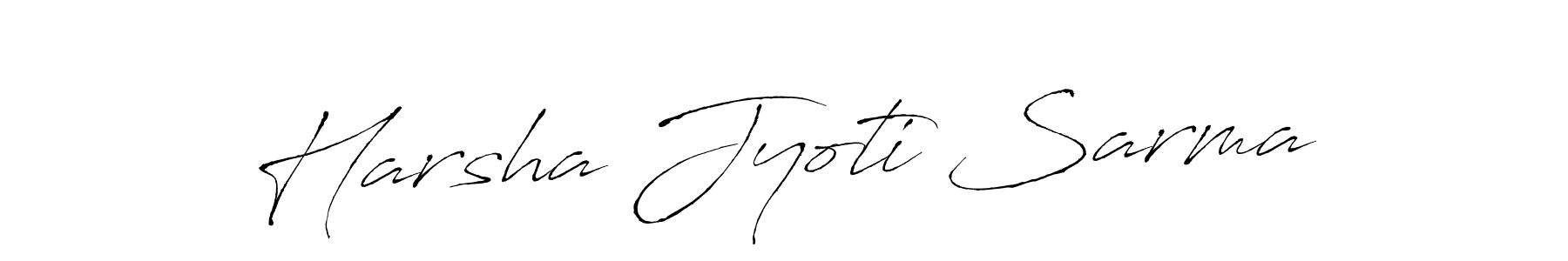How to make Harsha Jyoti Sarma signature? Antro_Vectra is a professional autograph style. Create handwritten signature for Harsha Jyoti Sarma name. Harsha Jyoti Sarma signature style 6 images and pictures png
