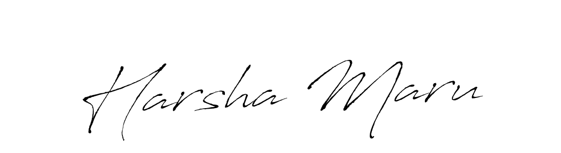 Use a signature maker to create a handwritten signature online. With this signature software, you can design (Antro_Vectra) your own signature for name Harsha Maru. Harsha Maru signature style 6 images and pictures png