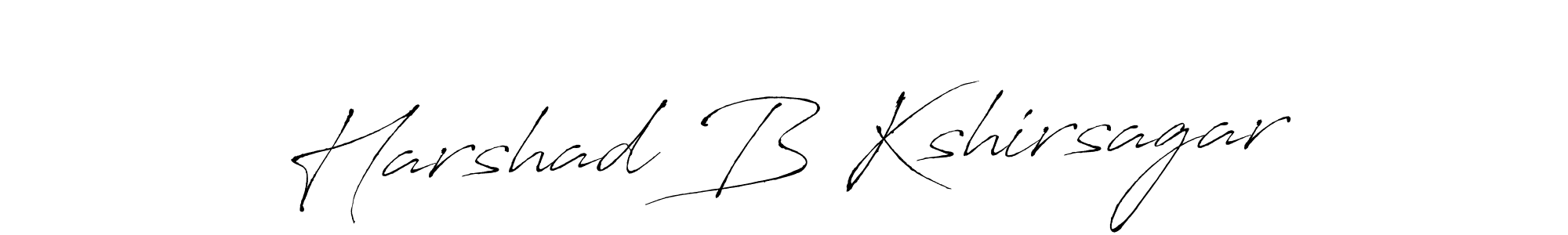 The best way (Antro_Vectra) to make a short signature is to pick only two or three words in your name. The name Harshad B Kshirsagar include a total of six letters. For converting this name. Harshad B Kshirsagar signature style 6 images and pictures png