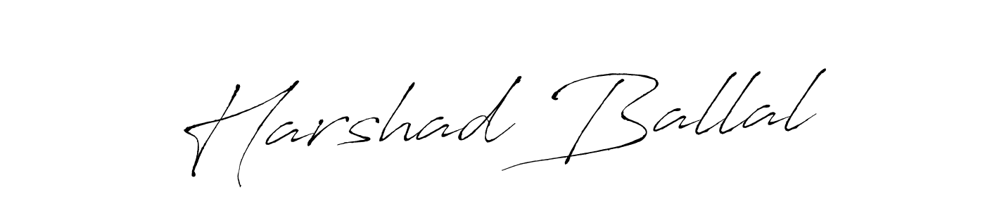 Also we have Harshad Ballal name is the best signature style. Create professional handwritten signature collection using Antro_Vectra autograph style. Harshad Ballal signature style 6 images and pictures png
