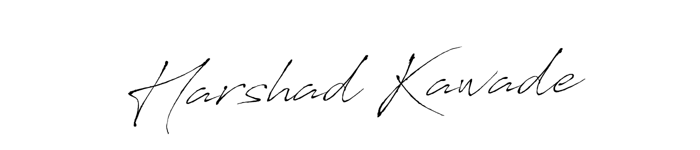 Harshad Kawade stylish signature style. Best Handwritten Sign (Antro_Vectra) for my name. Handwritten Signature Collection Ideas for my name Harshad Kawade. Harshad Kawade signature style 6 images and pictures png