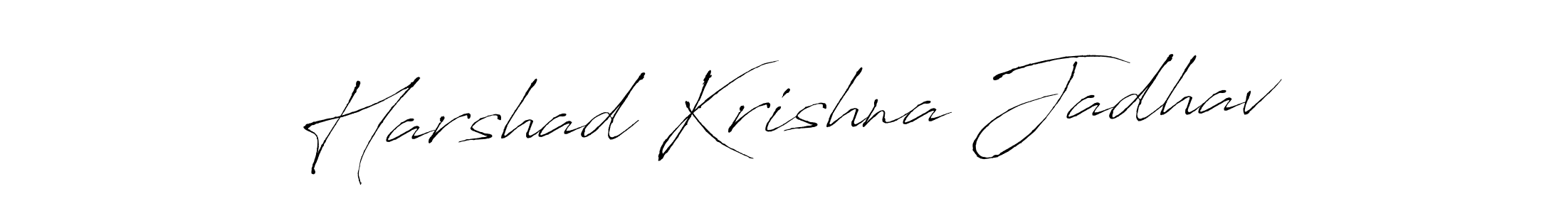 Design your own signature with our free online signature maker. With this signature software, you can create a handwritten (Antro_Vectra) signature for name Harshad Krishna Jadhav. Harshad Krishna Jadhav signature style 6 images and pictures png