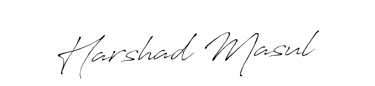 Also we have Harshad Masul name is the best signature style. Create professional handwritten signature collection using Antro_Vectra autograph style. Harshad Masul signature style 6 images and pictures png