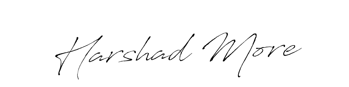 Also we have Harshad More name is the best signature style. Create professional handwritten signature collection using Antro_Vectra autograph style. Harshad More signature style 6 images and pictures png