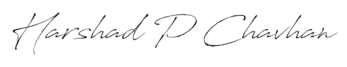 Explore multiple handwriting variations for Harshad P Chavhan including this stunning Antro_Vectra design. Free to use across all platforms. Harshad P Chavhan signature style 6 images and pictures png