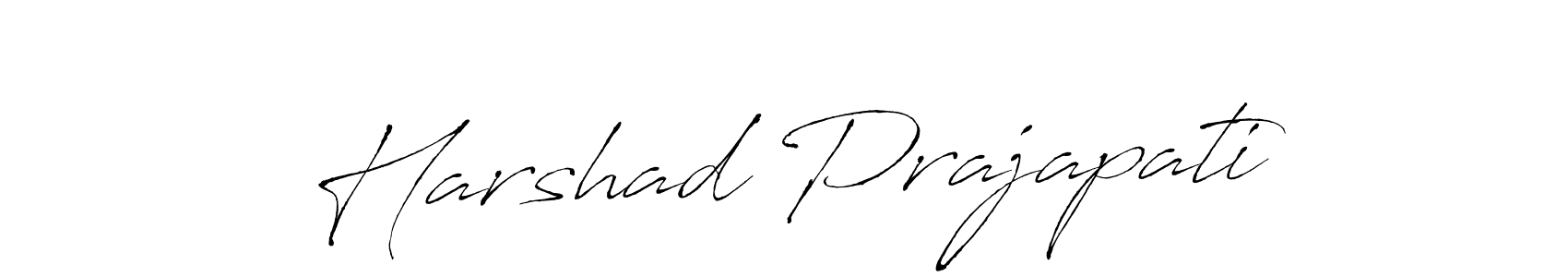 Also we have Harshad Prajapati name is the best signature style. Create professional handwritten signature collection using Antro_Vectra autograph style. Harshad Prajapati signature style 6 images and pictures png