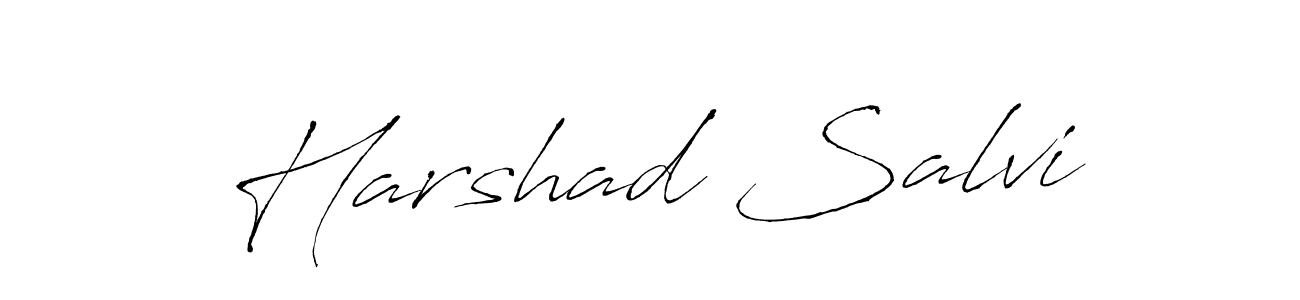 It looks lik you need a new signature style for name Harshad Salvi. Design unique handwritten (Antro_Vectra) signature with our free signature maker in just a few clicks. Harshad Salvi signature style 6 images and pictures png