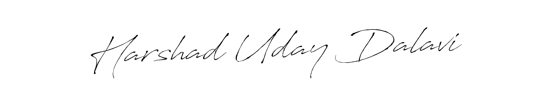 Make a beautiful signature design for name Harshad Uday Dalavi. With this signature (Antro_Vectra) style, you can create a handwritten signature for free. Harshad Uday Dalavi signature style 6 images and pictures png