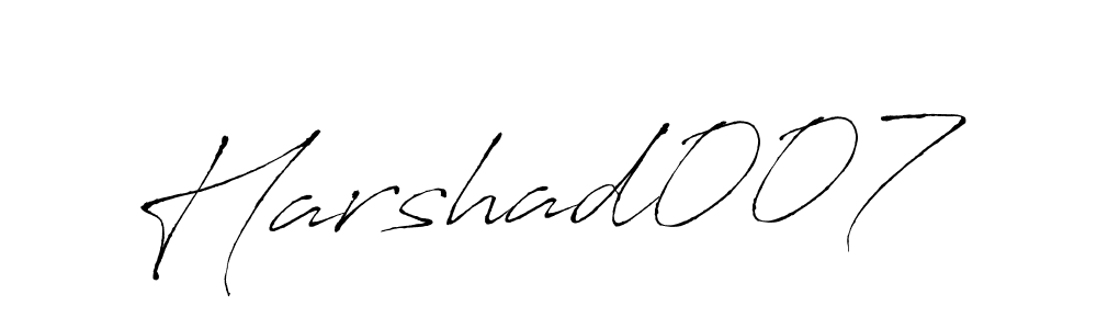 How to Draw Harshad007 signature style? Antro_Vectra is a latest design signature styles for name Harshad007. Harshad007 signature style 6 images and pictures png