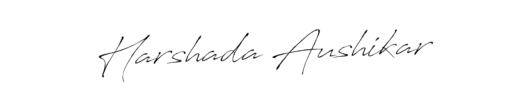 It looks lik you need a new signature style for name Harshada Aushikar. Design unique handwritten (Antro_Vectra) signature with our free signature maker in just a few clicks. Harshada Aushikar signature style 6 images and pictures png