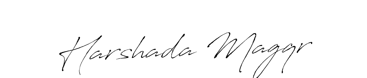 The best way (Antro_Vectra) to make a short signature is to pick only two or three words in your name. The name Harshada Magqr include a total of six letters. For converting this name. Harshada Magqr signature style 6 images and pictures png