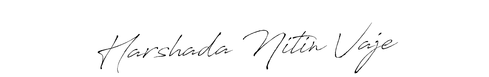 Make a short Harshada Nitin Vaje signature style. Manage your documents anywhere anytime using Antro_Vectra. Create and add eSignatures, submit forms, share and send files easily. Harshada Nitin Vaje signature style 6 images and pictures png