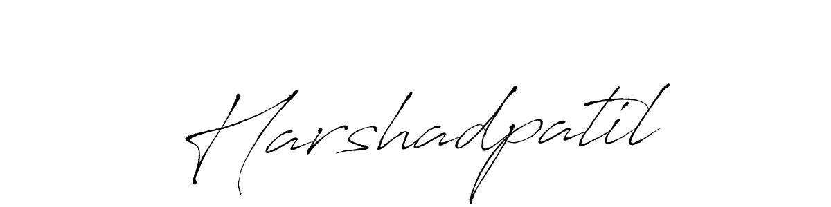 Use a signature maker to create a handwritten signature online. With this signature software, you can design (Antro_Vectra) your own signature for name Harshadpatil. Harshadpatil signature style 6 images and pictures png