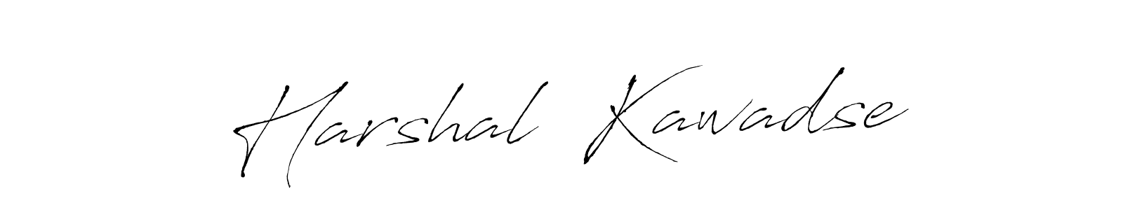 This is the best signature style for the Harshal  Kawadse name. Also you like these signature font (Antro_Vectra). Mix name signature. Harshal  Kawadse signature style 6 images and pictures png