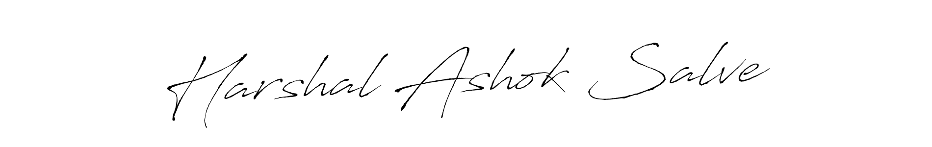 Make a short Harshal Ashok Salve signature style. Manage your documents anywhere anytime using Antro_Vectra. Create and add eSignatures, submit forms, share and send files easily. Harshal Ashok Salve signature style 6 images and pictures png