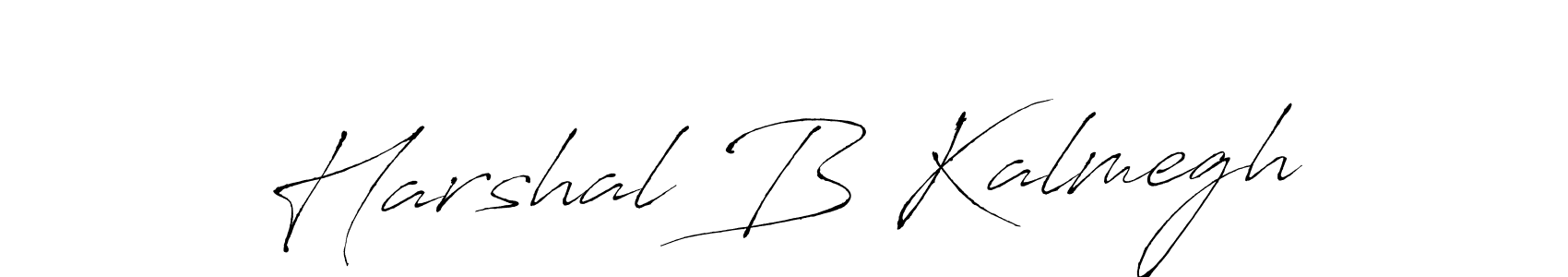 Use a signature maker to create a handwritten signature online. With this signature software, you can design (Antro_Vectra) your own signature for name Harshal B Kalmegh. Harshal B Kalmegh signature style 6 images and pictures png