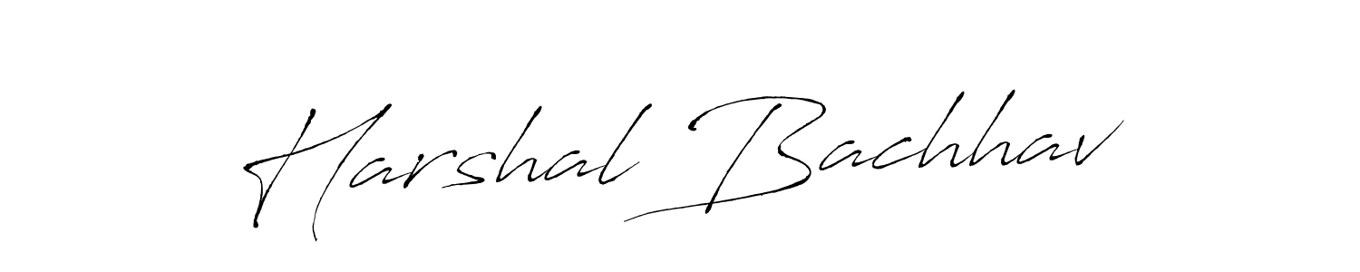 Make a beautiful signature design for name Harshal Bachhav. With this signature (Antro_Vectra) style, you can create a handwritten signature for free. Harshal Bachhav signature style 6 images and pictures png