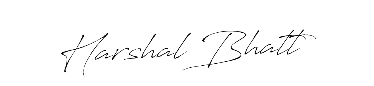 Use a signature maker to create a handwritten signature online. With this signature software, you can design (Antro_Vectra) your own signature for name Harshal Bhatt. Harshal Bhatt signature style 6 images and pictures png