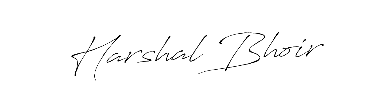 Create a beautiful signature design for name Harshal Bhoir. With this signature (Antro_Vectra) fonts, you can make a handwritten signature for free. Harshal Bhoir signature style 6 images and pictures png