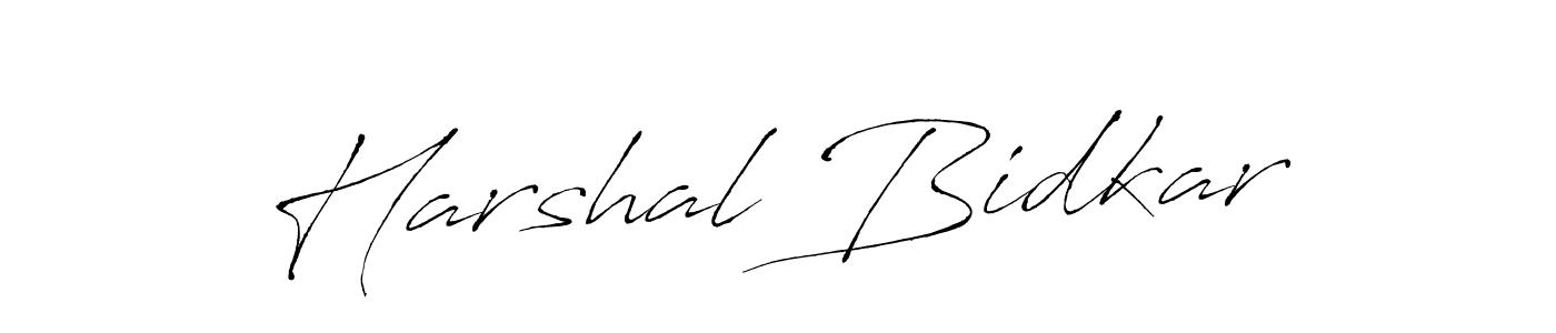 Create a beautiful signature design for name Harshal Bidkar. With this signature (Antro_Vectra) fonts, you can make a handwritten signature for free. Harshal Bidkar signature style 6 images and pictures png