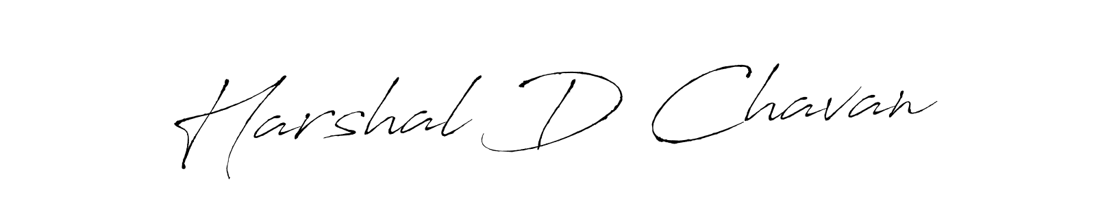 Make a beautiful signature design for name Harshal D Chavan. With this signature (Antro_Vectra) style, you can create a handwritten signature for free. Harshal D Chavan signature style 6 images and pictures png