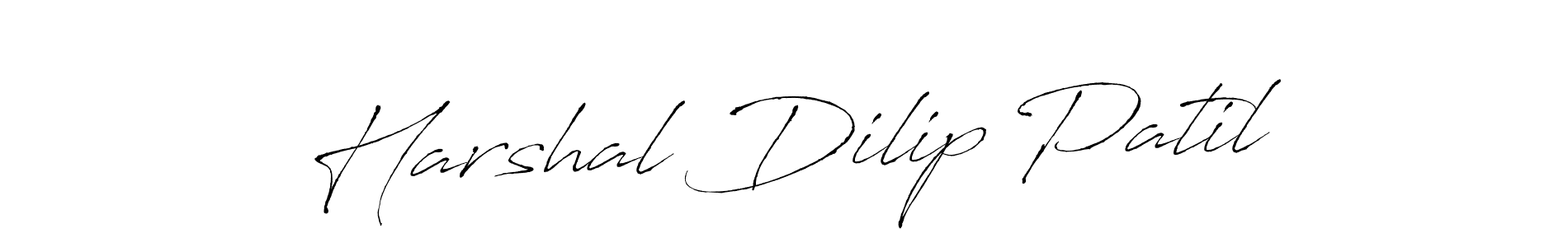 Harshal Dilip Patil stylish signature style. Best Handwritten Sign (Antro_Vectra) for my name. Handwritten Signature Collection Ideas for my name Harshal Dilip Patil. Harshal Dilip Patil signature style 6 images and pictures png