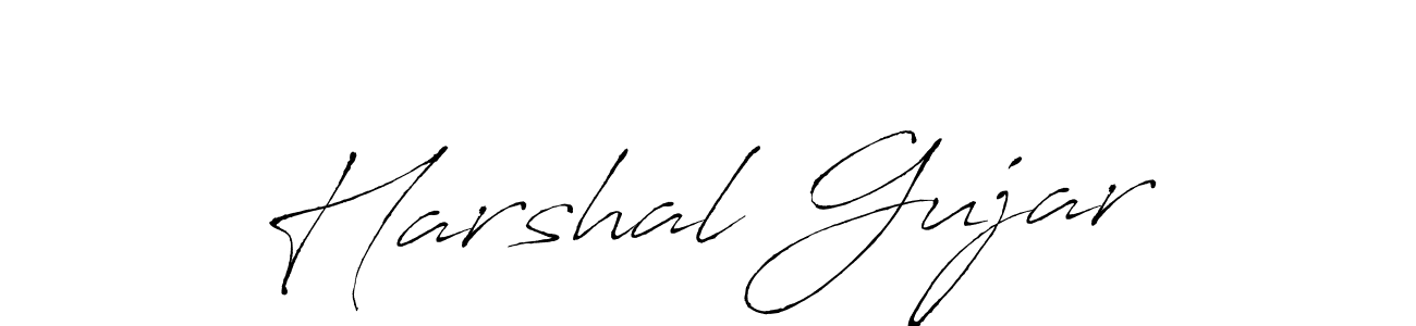 Design your own signature with our free online signature maker. With this signature software, you can create a handwritten (Antro_Vectra) signature for name Harshal Gujar. Harshal Gujar signature style 6 images and pictures png