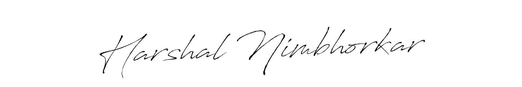 Make a beautiful signature design for name Harshal Nimbhorkar. With this signature (Antro_Vectra) style, you can create a handwritten signature for free. Harshal Nimbhorkar signature style 6 images and pictures png