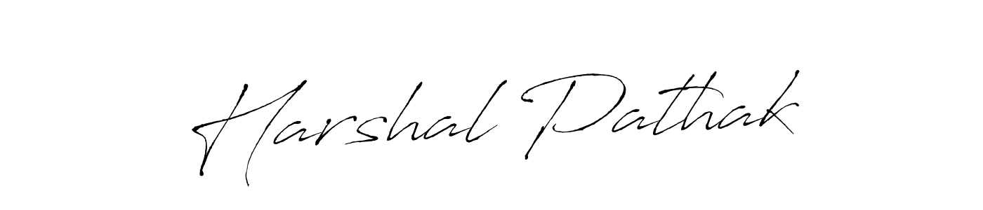 How to make Harshal Pathak name signature. Use Antro_Vectra style for creating short signs online. This is the latest handwritten sign. Harshal Pathak signature style 6 images and pictures png
