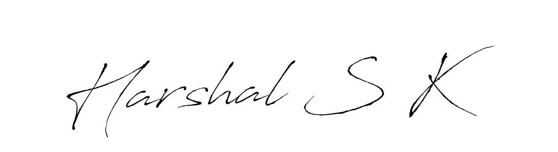 This is the best signature style for the Harshal S K name. Also you like these signature font (Antro_Vectra). Mix name signature. Harshal S K signature style 6 images and pictures png