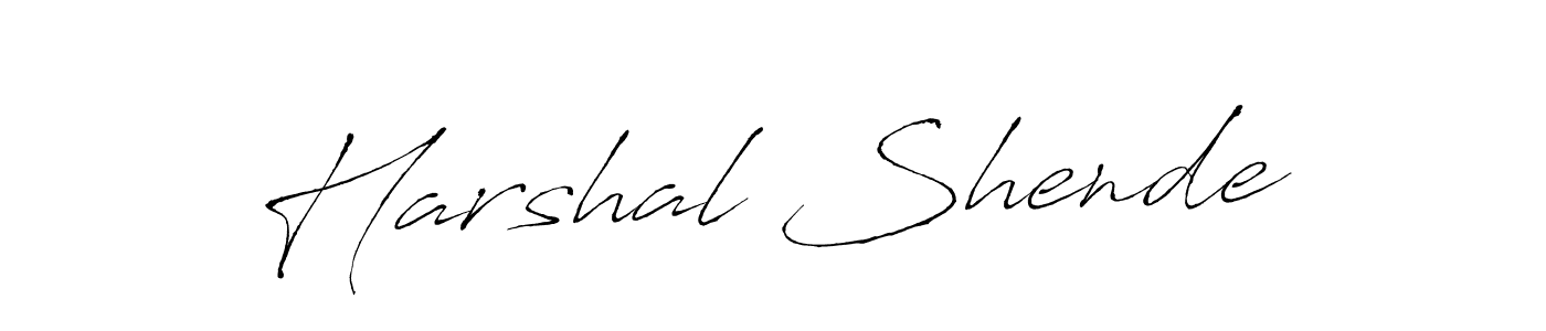 Also You can easily find your signature by using the search form. We will create Harshal Shende name handwritten signature images for you free of cost using Antro_Vectra sign style. Harshal Shende signature style 6 images and pictures png