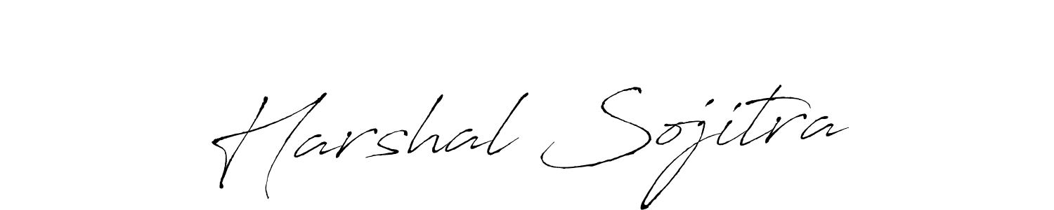 Make a beautiful signature design for name Harshal Sojitra. With this signature (Antro_Vectra) style, you can create a handwritten signature for free. Harshal Sojitra signature style 6 images and pictures png