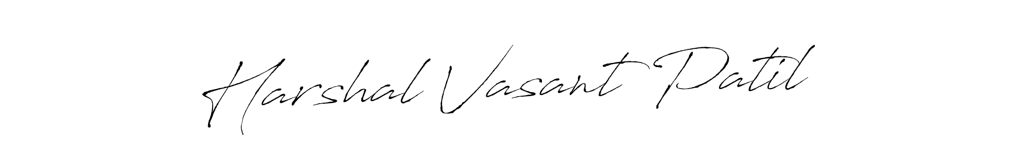 How to make Harshal Vasant Patil signature? Antro_Vectra is a professional autograph style. Create handwritten signature for Harshal Vasant Patil name. Harshal Vasant Patil signature style 6 images and pictures png