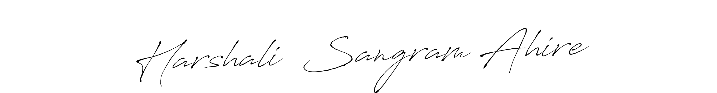 if you are searching for the best signature style for your name Harshali  Sangram Ahire. so please give up your signature search. here we have designed multiple signature styles  using Antro_Vectra. Harshali  Sangram Ahire signature style 6 images and pictures png