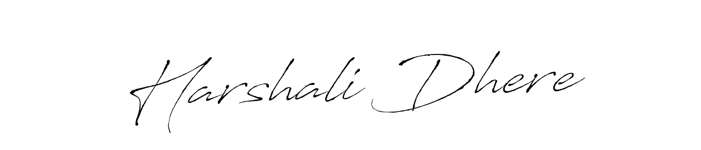 The best way (Antro_Vectra) to make a short signature is to pick only two or three words in your name. The name Harshali Dhere include a total of six letters. For converting this name. Harshali Dhere signature style 6 images and pictures png