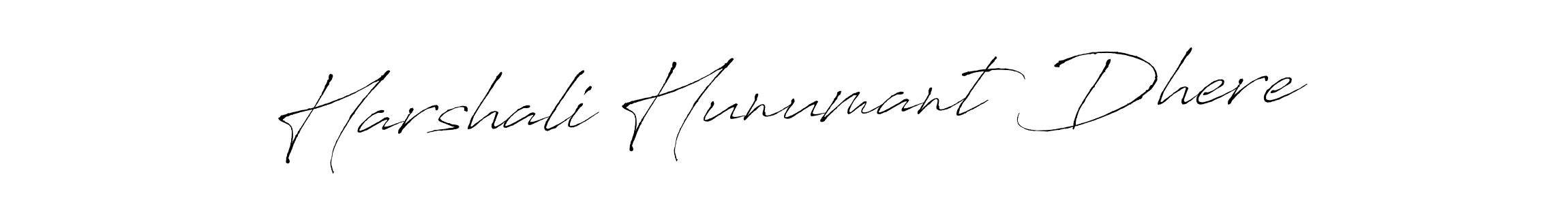 Design your own signature with our free online signature maker. With this signature software, you can create a handwritten (Antro_Vectra) signature for name Harshali Hunumant Dhere. Harshali Hunumant Dhere signature style 6 images and pictures png