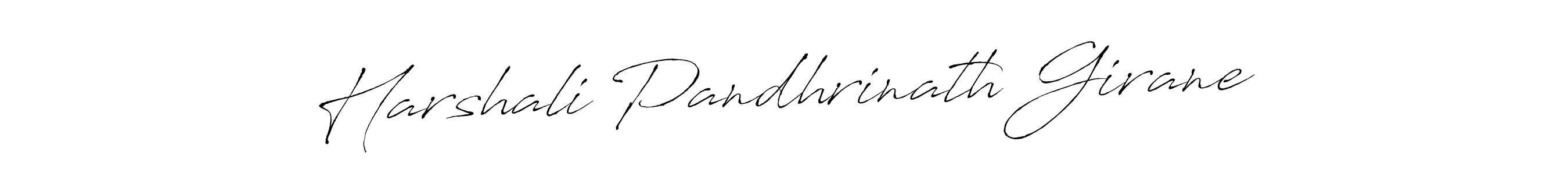 How to make Harshali Pandhrinath Girane name signature. Use Antro_Vectra style for creating short signs online. This is the latest handwritten sign. Harshali Pandhrinath Girane signature style 6 images and pictures png