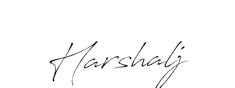 Make a beautiful signature design for name Harshalj. With this signature (Antro_Vectra) style, you can create a handwritten signature for free. Harshalj signature style 6 images and pictures png