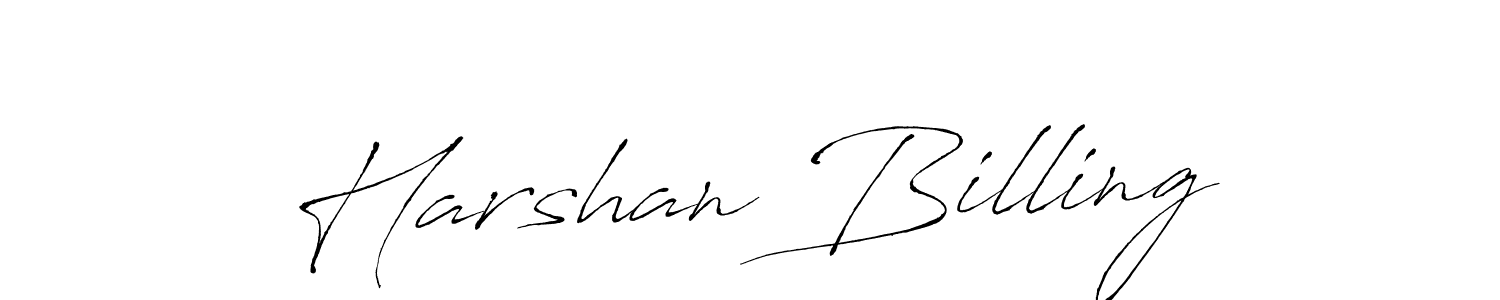 Create a beautiful signature design for name Harshan Billing. With this signature (Antro_Vectra) fonts, you can make a handwritten signature for free. Harshan Billing signature style 6 images and pictures png