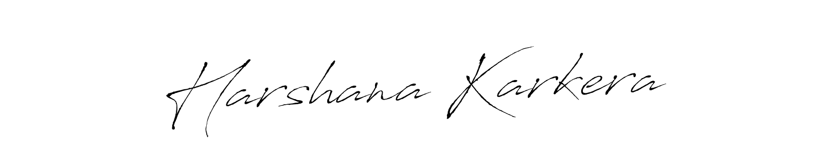 Make a beautiful signature design for name Harshana Karkera. With this signature (Antro_Vectra) style, you can create a handwritten signature for free. Harshana Karkera signature style 6 images and pictures png