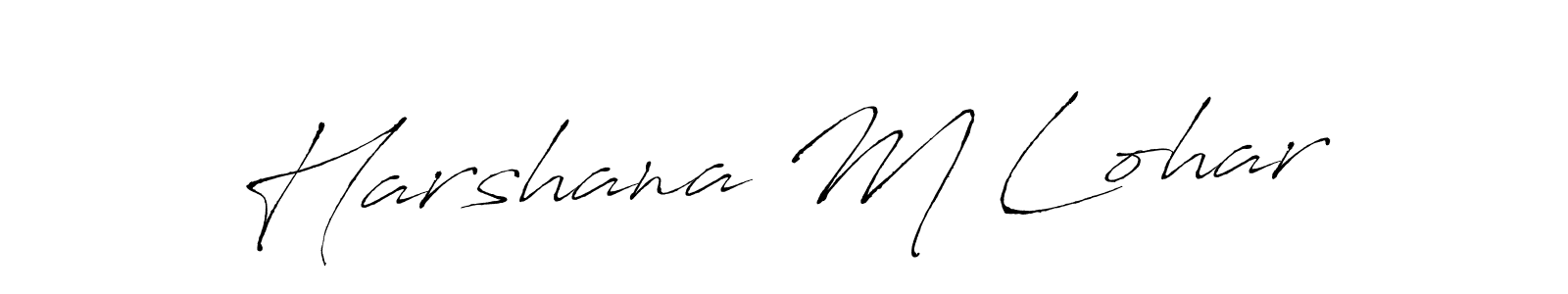 Create a beautiful signature design for name Harshana M Lohar. With this signature (Antro_Vectra) fonts, you can make a handwritten signature for free. Harshana M Lohar signature style 6 images and pictures png