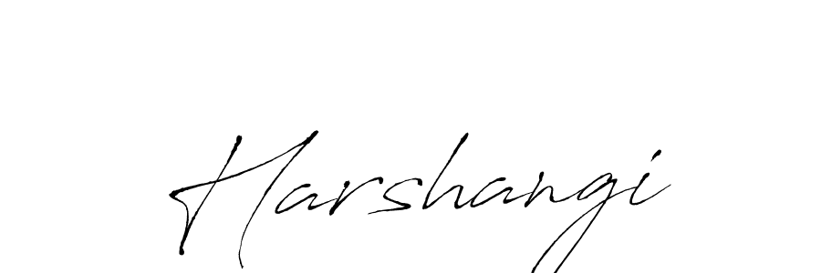 How to make Harshangi name signature. Use Antro_Vectra style for creating short signs online. This is the latest handwritten sign. Harshangi signature style 6 images and pictures png