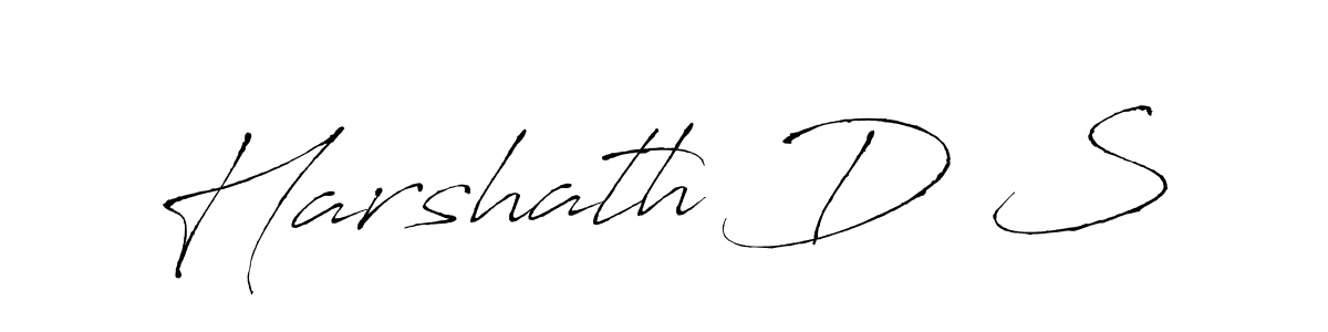 Make a beautiful signature design for name Harshath D S. Use this online signature maker to create a handwritten signature for free. Harshath D S signature style 6 images and pictures png