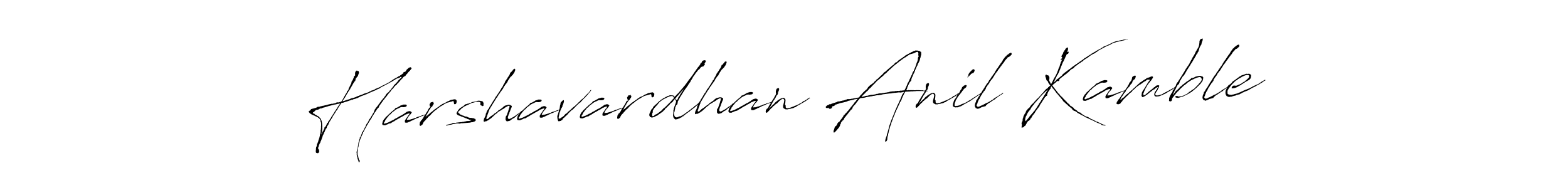 Make a beautiful signature design for name Harshavardhan Anil Kamble. With this signature (Antro_Vectra) style, you can create a handwritten signature for free. Harshavardhan Anil Kamble signature style 6 images and pictures png