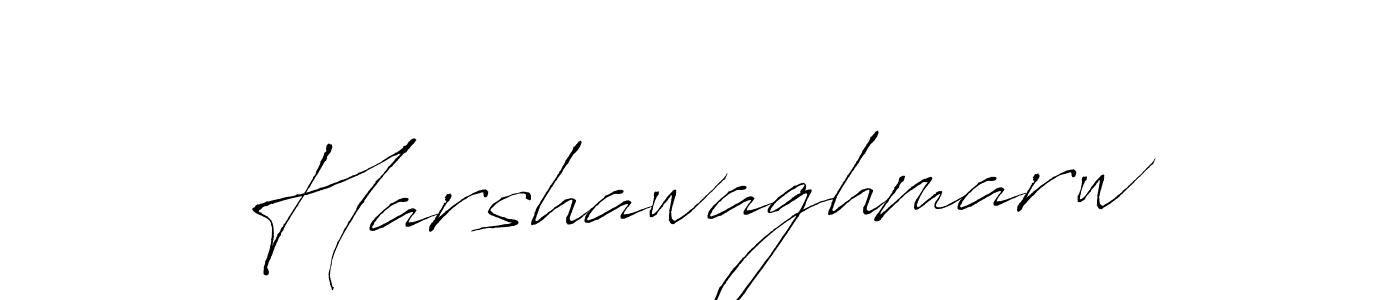 Make a beautiful signature design for name Harshawaghmarw. With this signature (Antro_Vectra) style, you can create a handwritten signature for free. Harshawaghmarw signature style 6 images and pictures png