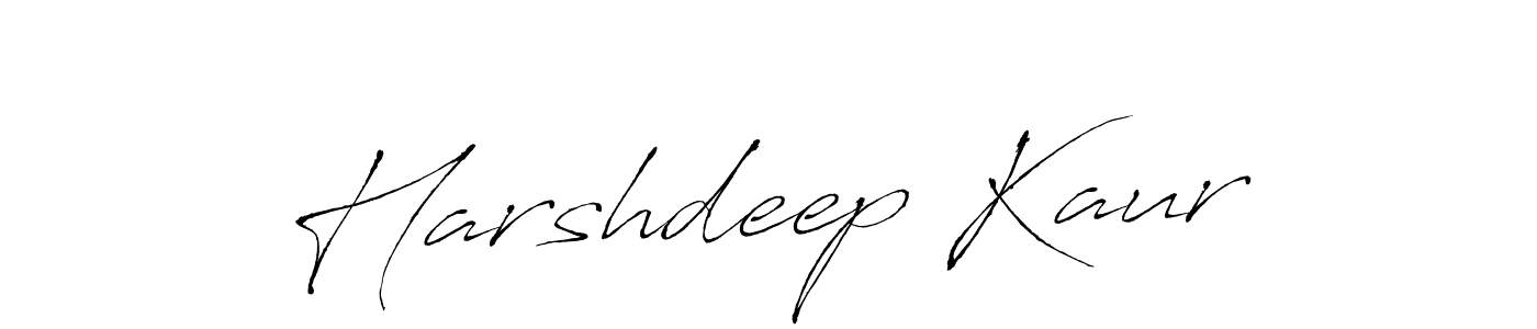 Create a beautiful signature design for name Harshdeep Kaur. With this signature (Antro_Vectra) fonts, you can make a handwritten signature for free. Harshdeep Kaur signature style 6 images and pictures png