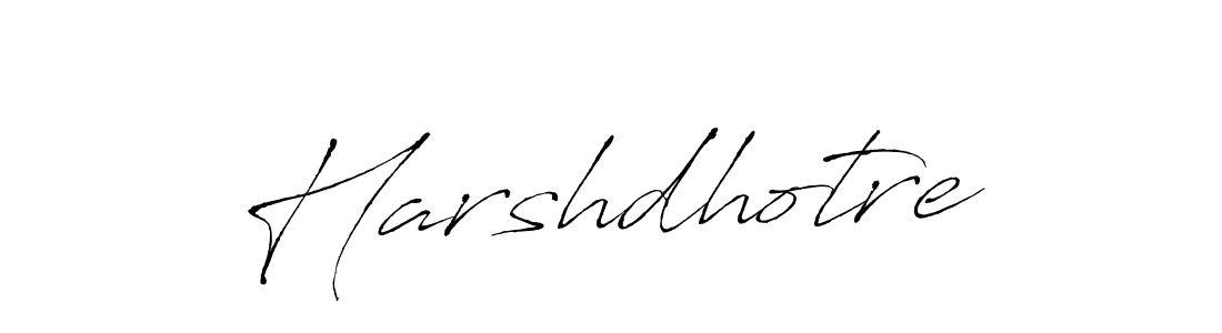Harshdhotre stylish signature style. Best Handwritten Sign (Antro_Vectra) for my name. Handwritten Signature Collection Ideas for my name Harshdhotre. Harshdhotre signature style 6 images and pictures png