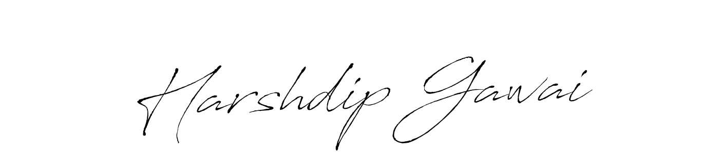 Create a beautiful signature design for name Harshdip Gawai. With this signature (Antro_Vectra) fonts, you can make a handwritten signature for free. Harshdip Gawai signature style 6 images and pictures png