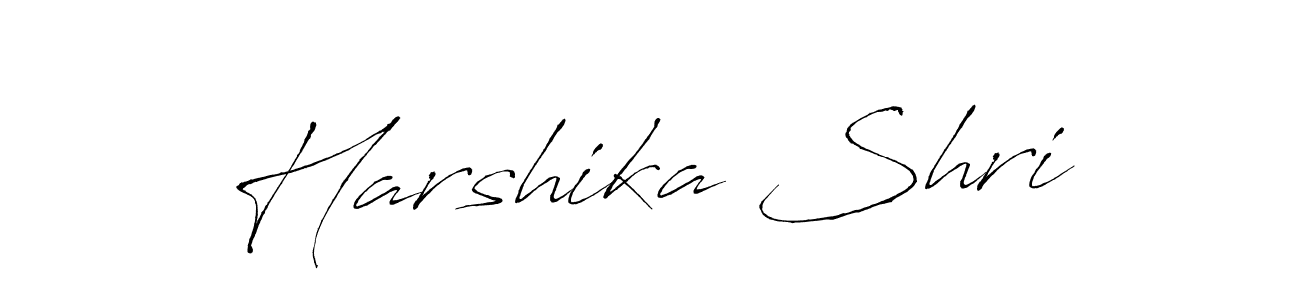 Design your own signature with our free online signature maker. With this signature software, you can create a handwritten (Antro_Vectra) signature for name Harshika Shri. Harshika Shri signature style 6 images and pictures png