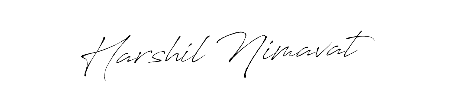 You should practise on your own different ways (Antro_Vectra) to write your name (Harshil Nimavat) in signature. don't let someone else do it for you. Harshil Nimavat signature style 6 images and pictures png